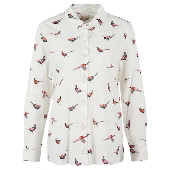 Barbour Safari Shirt Off White Country Dame