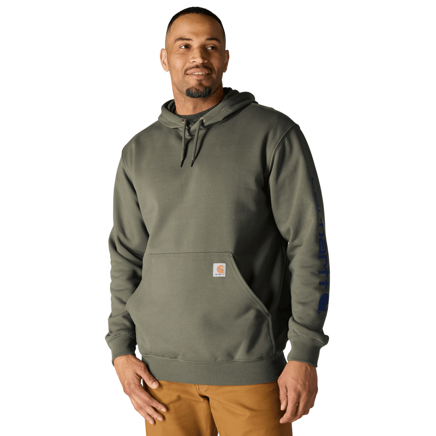 Carhartt Iconic K288 Logo Tröja Herr Dusty Olive