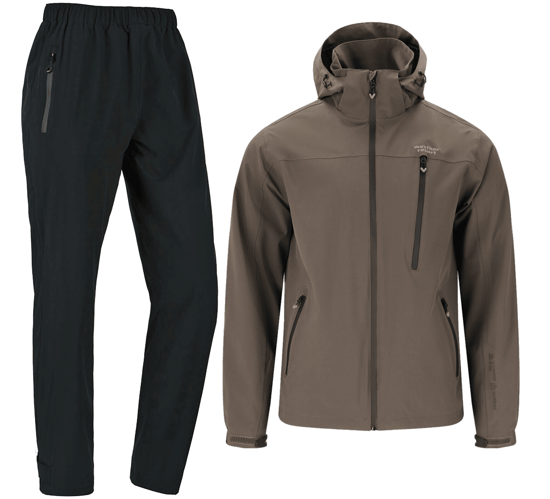 Weather Report Delton Regnställ W-Pro Grågrön/Svart Herr