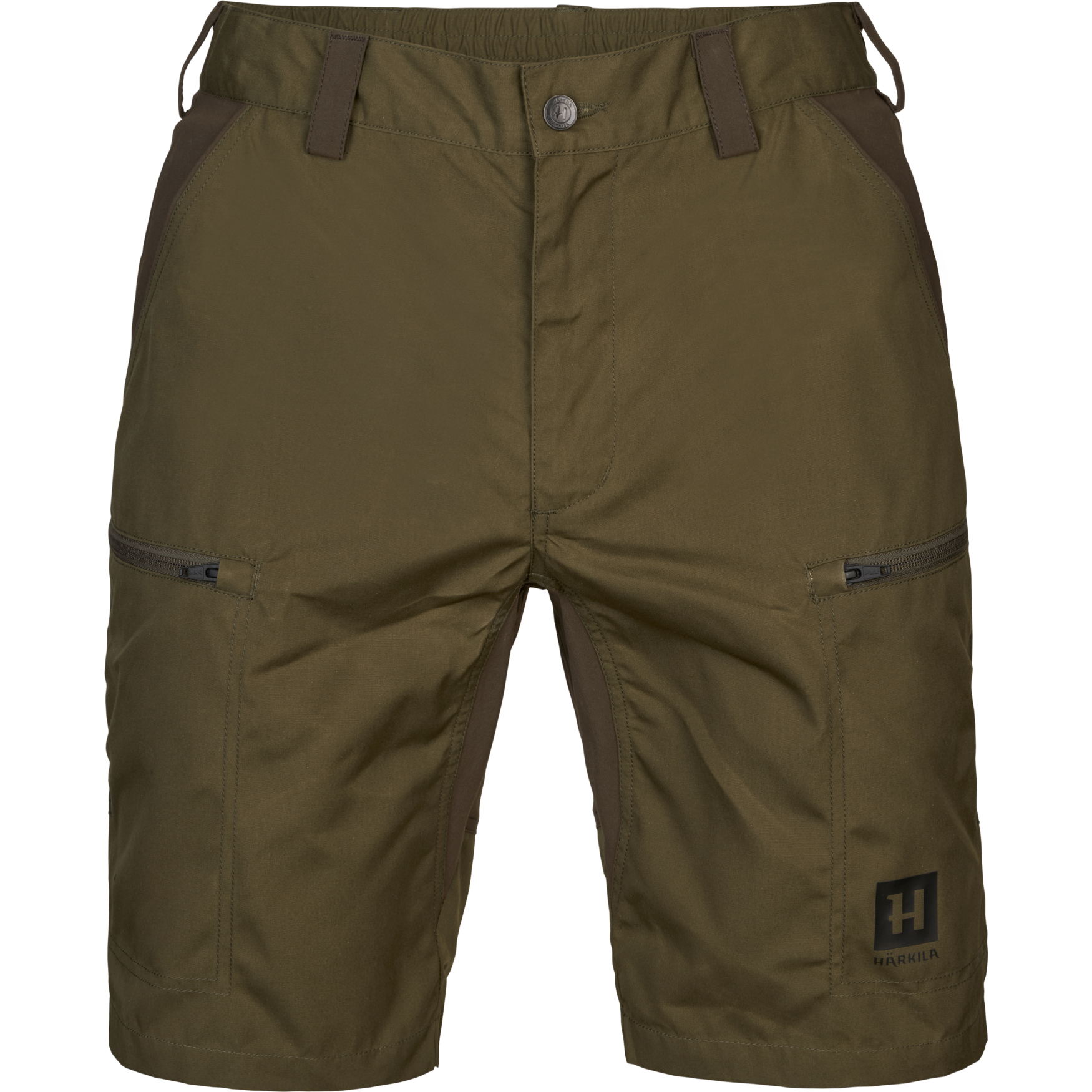 Härkila Fjell Shorts Herr Dark olive/Willow green,58