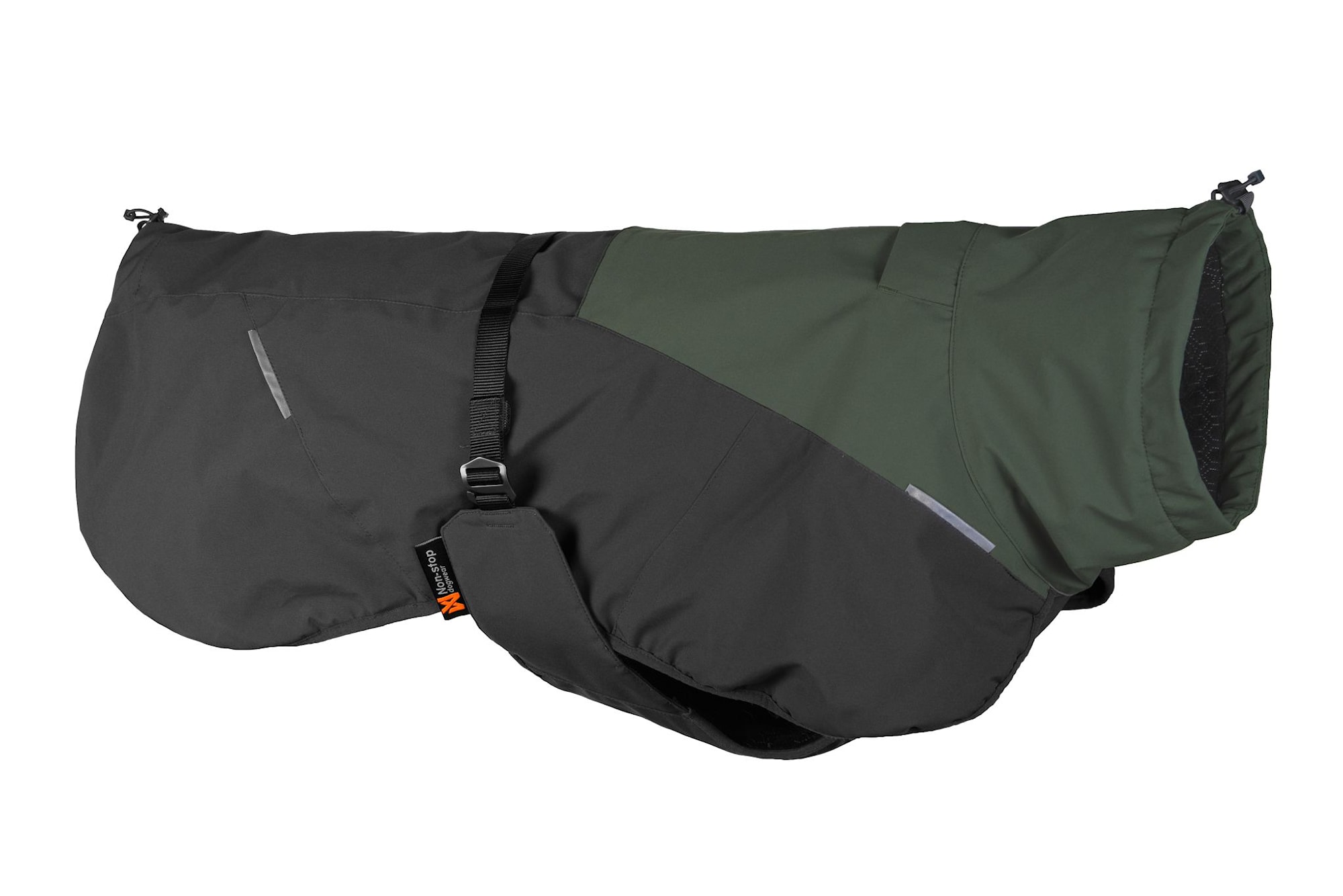 Non-Stop Dogwear Glacier Wool Dog Jacket 2.0, Green/Grey, 60 -