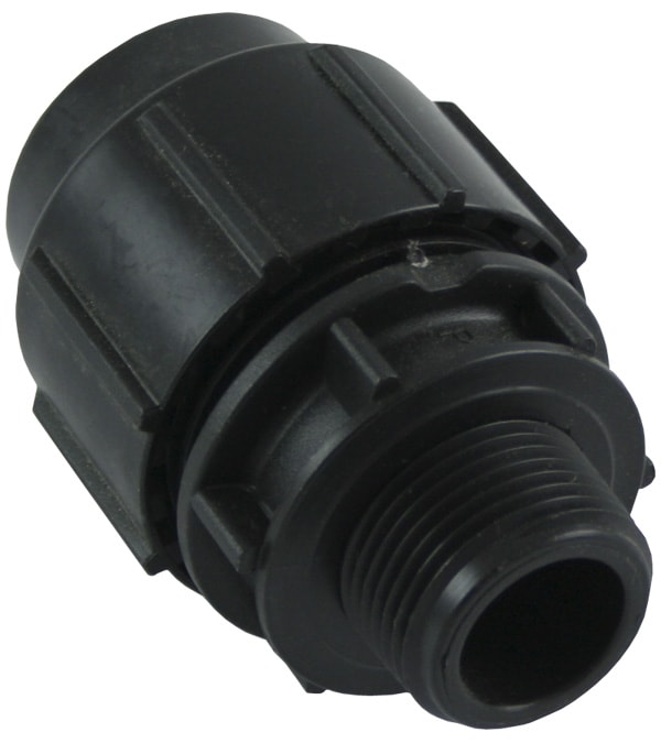 Regab PP-PEM-koppling Rak utvändig R25x32mm Plast