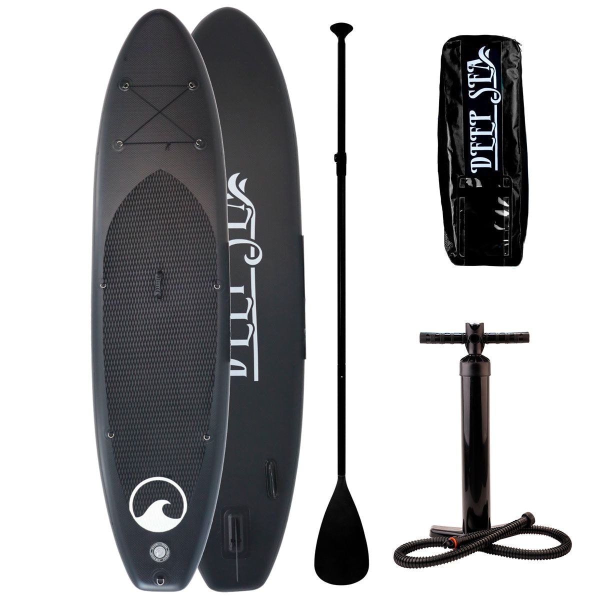 Deep Sea SUP-lauta XXL, musta -