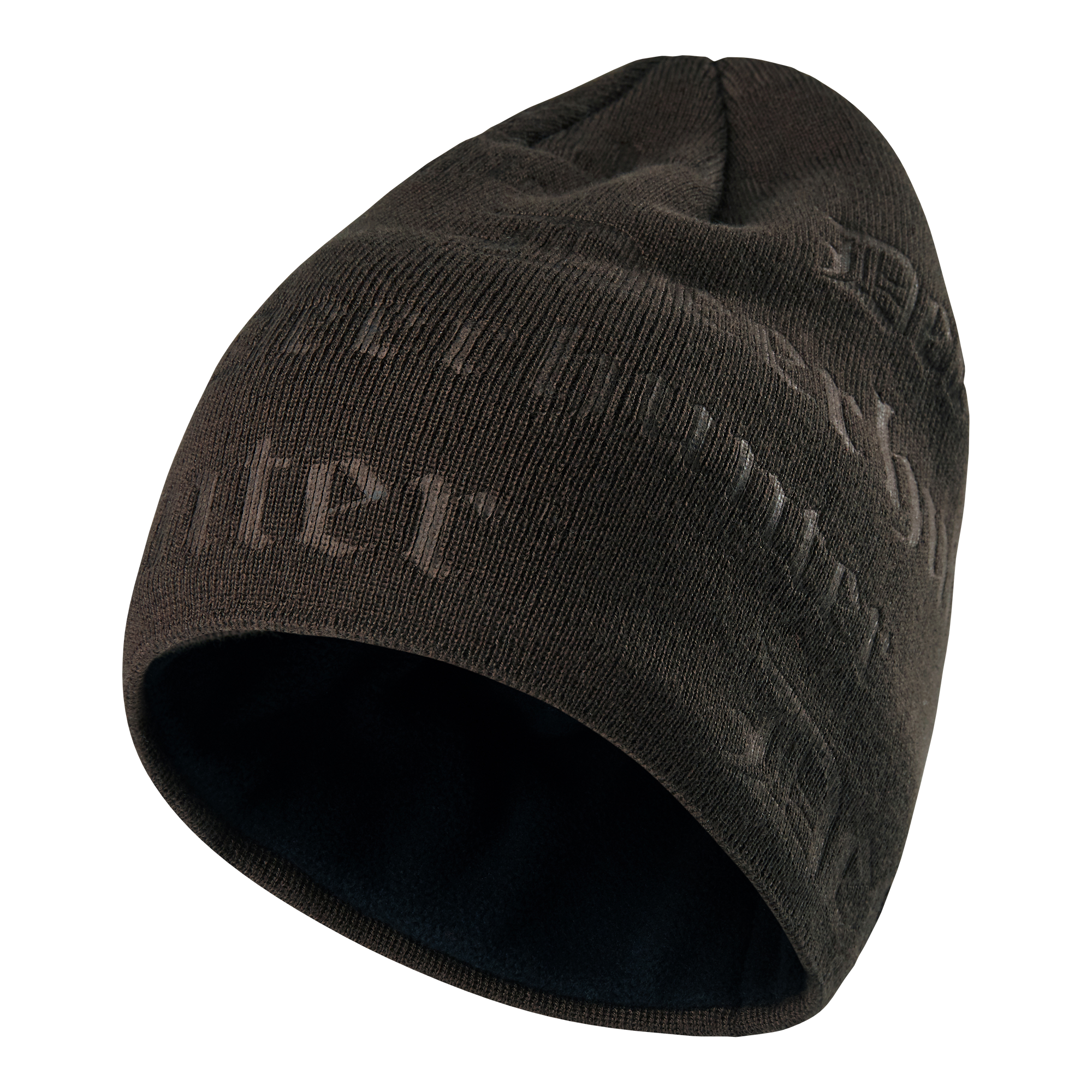 Deerhunter Logo Preget Beanie Walnut One Size