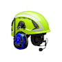 3M Peltor WS Alert XPI Gehörschutz mit Helmbefestigung, blau, App, Bluetooth