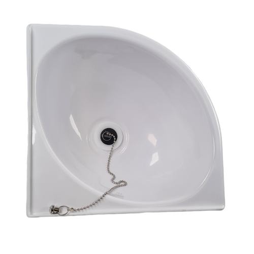 Seaworld Hörnhandfat Vit Plast Komp.