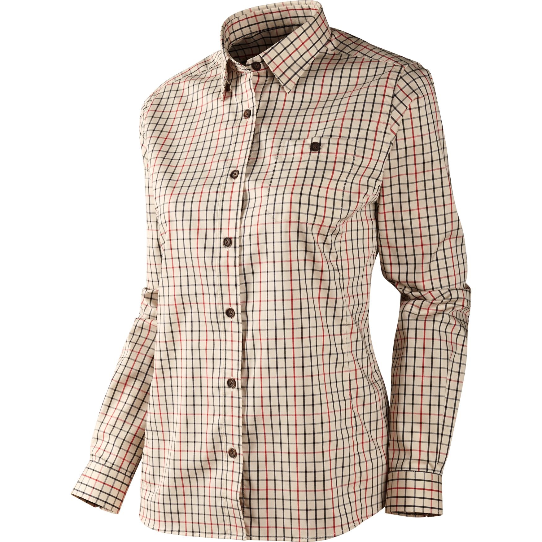 Härkila Lancaster Lady L/S skjorta Red check