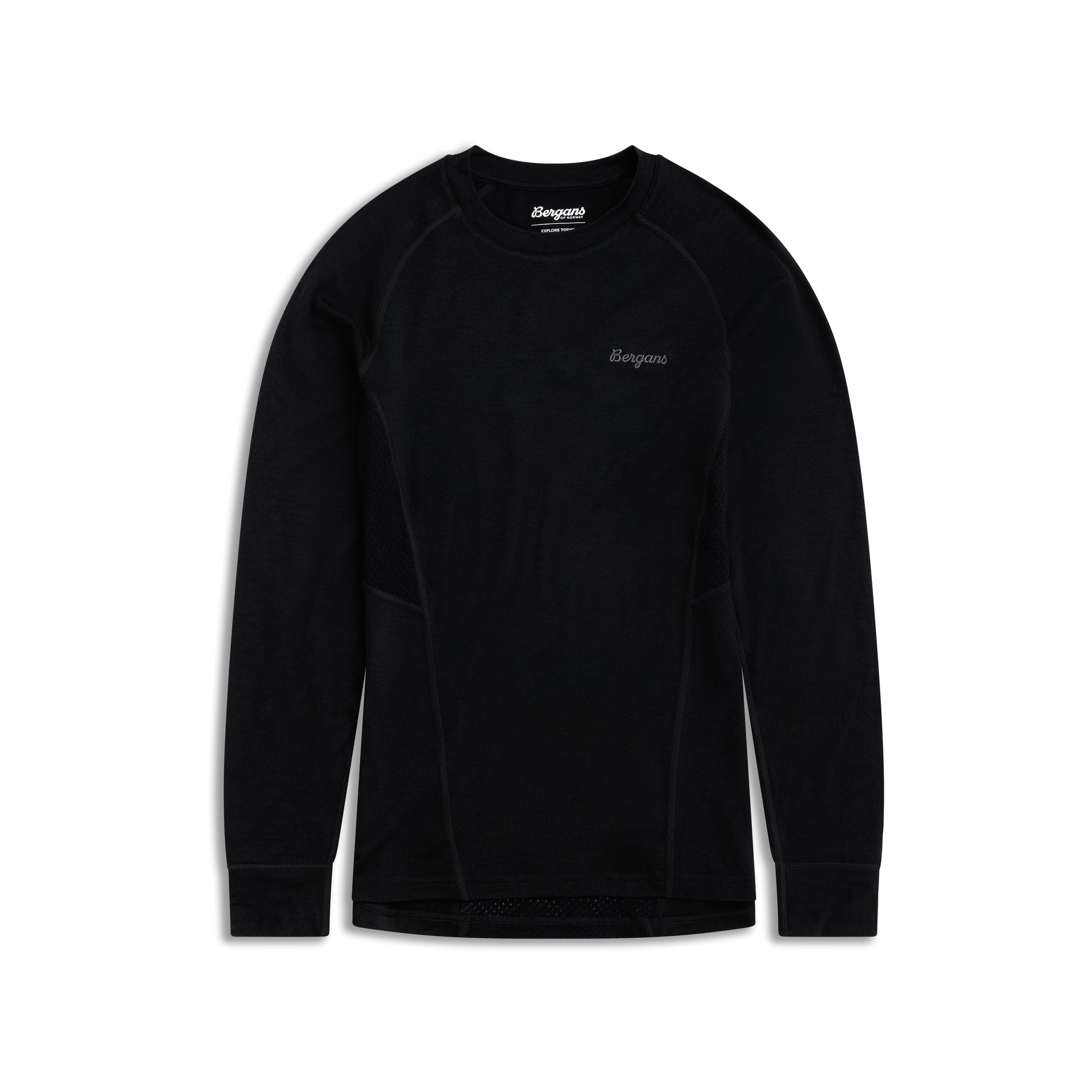 Bergans Inner:Pure Merino L/S Ulltrøye Dame Black