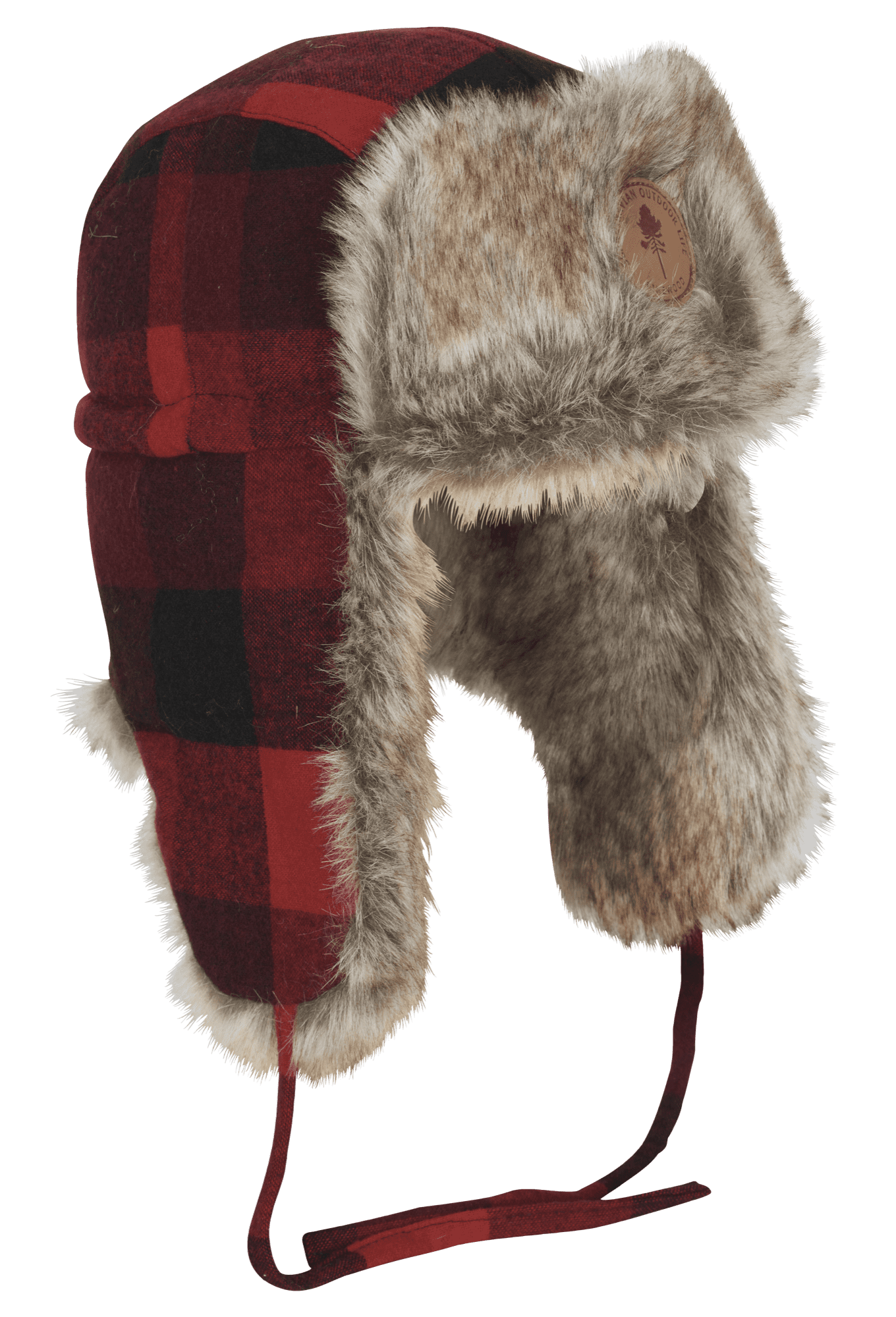 Pinewood Classic Checked fur Mössa Red/Black