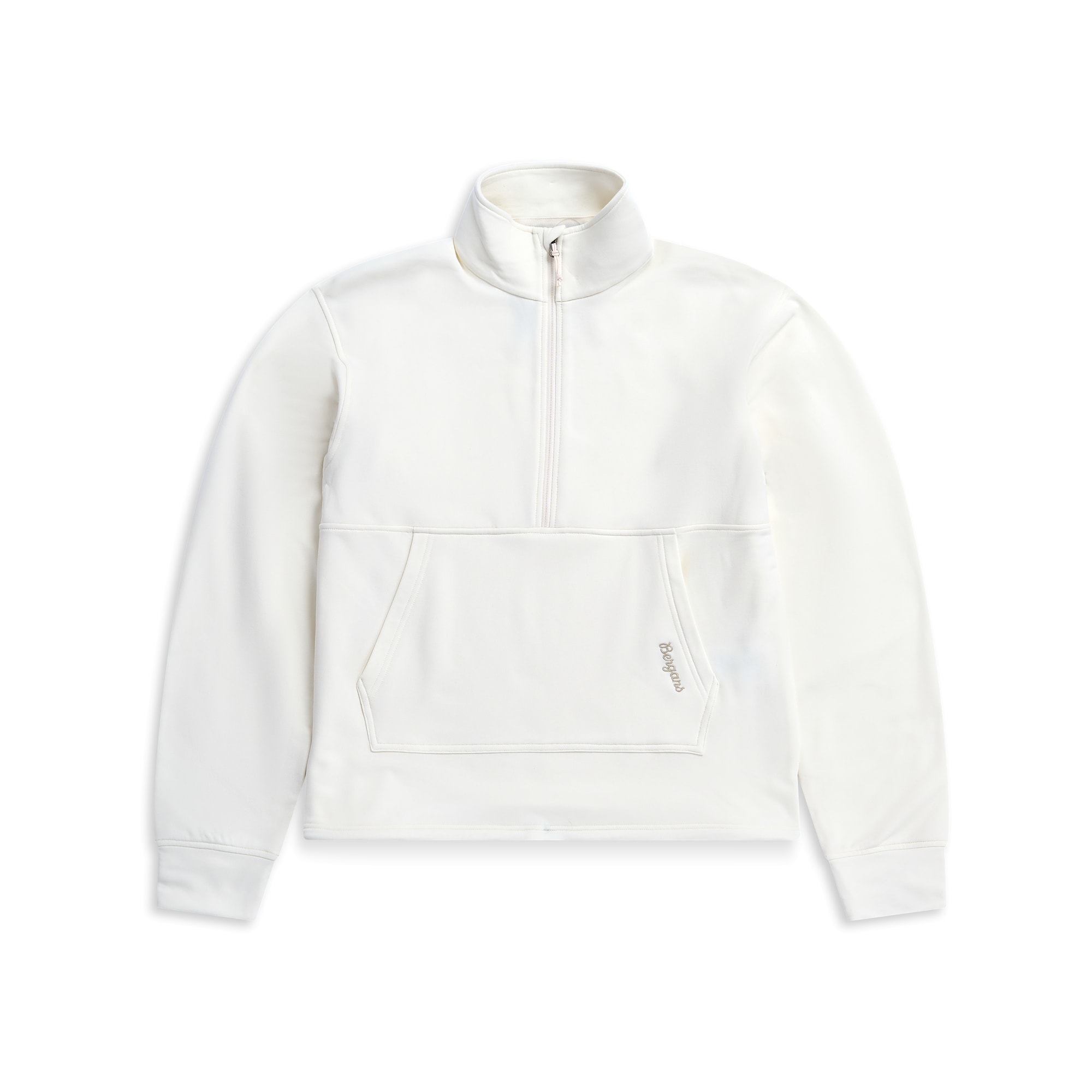 Bergans Midtli Midlayer Cropped Half-Zip Pullover Damen Vanilla White