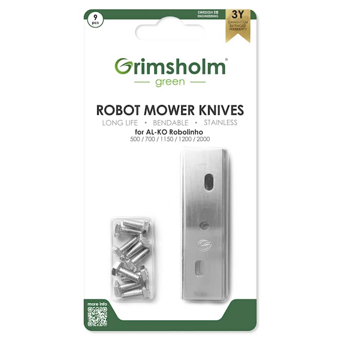 Grimsholm Messer für AL-KO Robolinho (E Modelle) 9 Stück