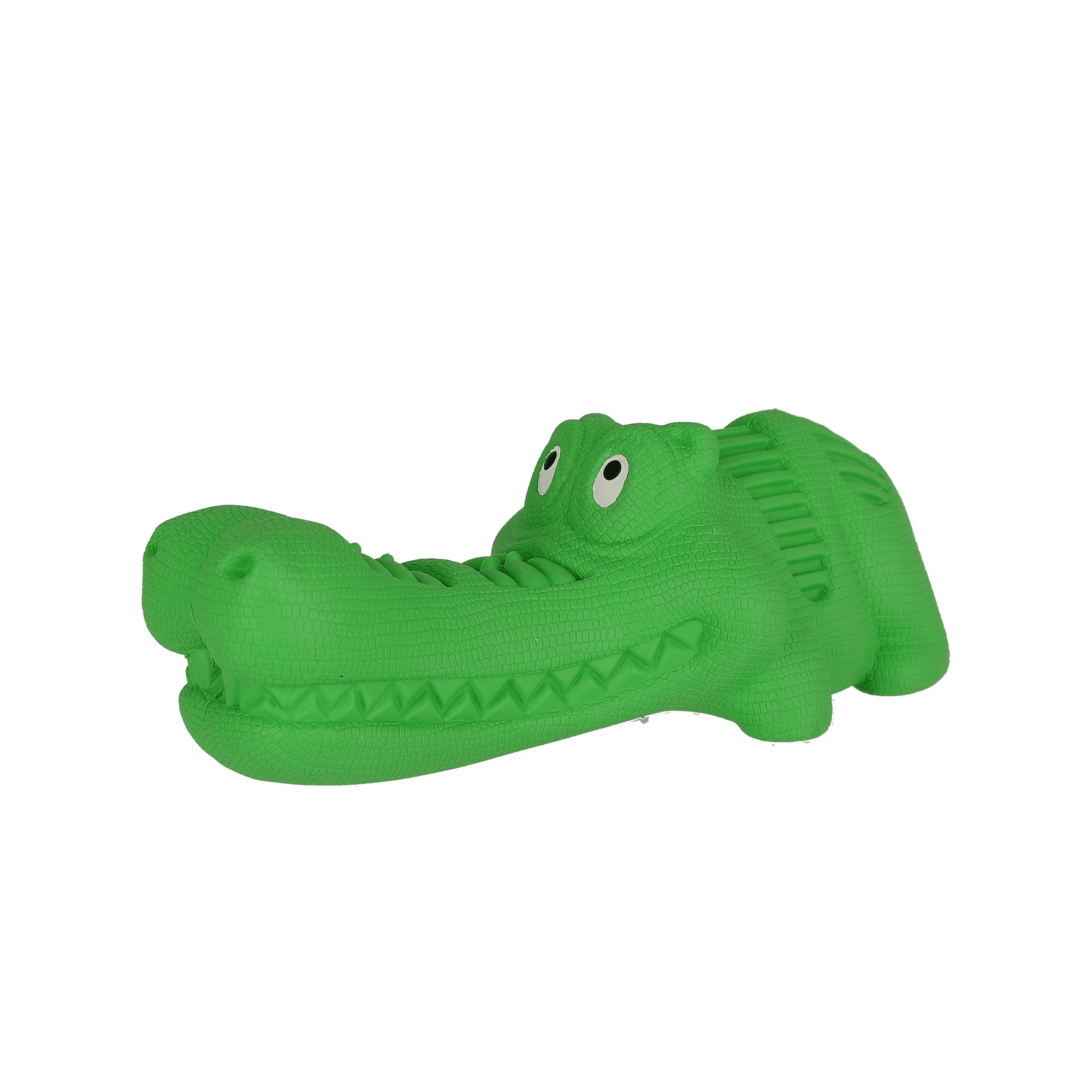 Dogman Rough Play Hundleksak Krokodil Gummi Grön
