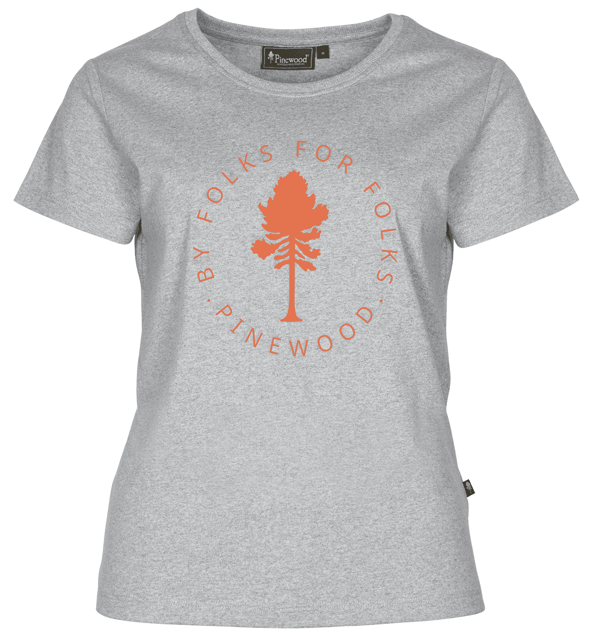 Pinewood Pinewood Tree T-Shirt Dam Light Grey Melange