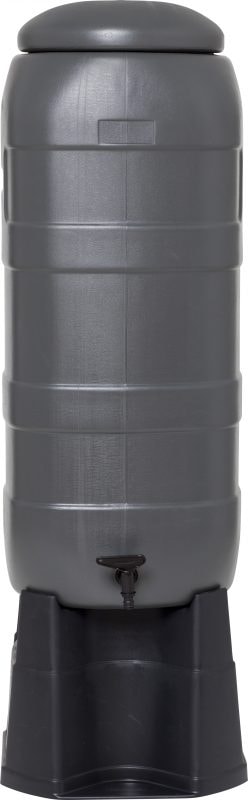 Regntunna M. Lock/kran Greenline Grå 100l