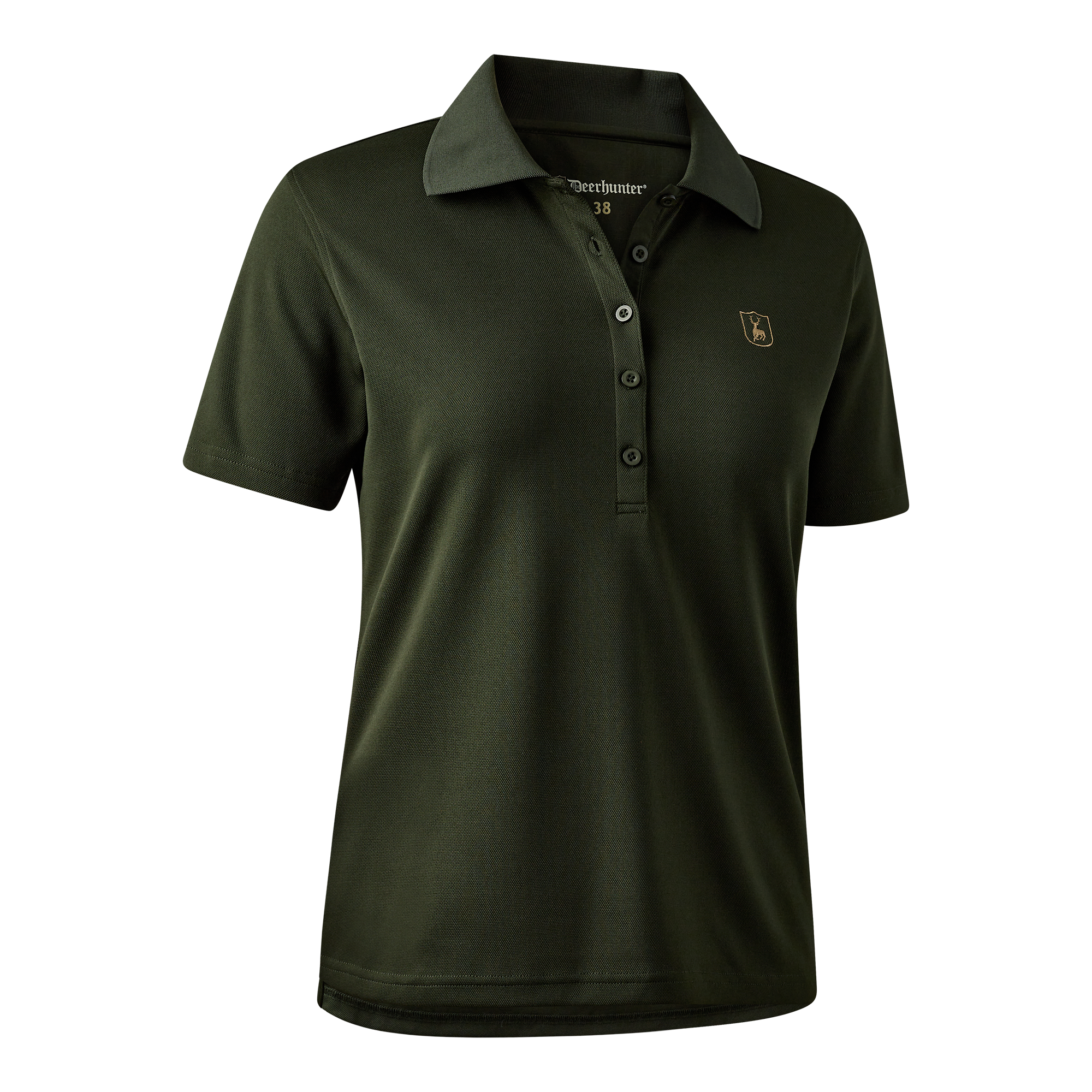 Deerhunter Dame Climate Poloskjorte med 37.5® Technology Dame Forest Ember 48