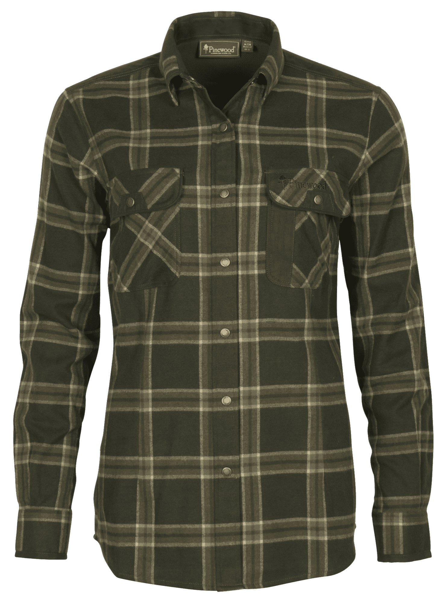 Pinewood Prestwick Exclusive Skjorta Dam Dark Green/Green