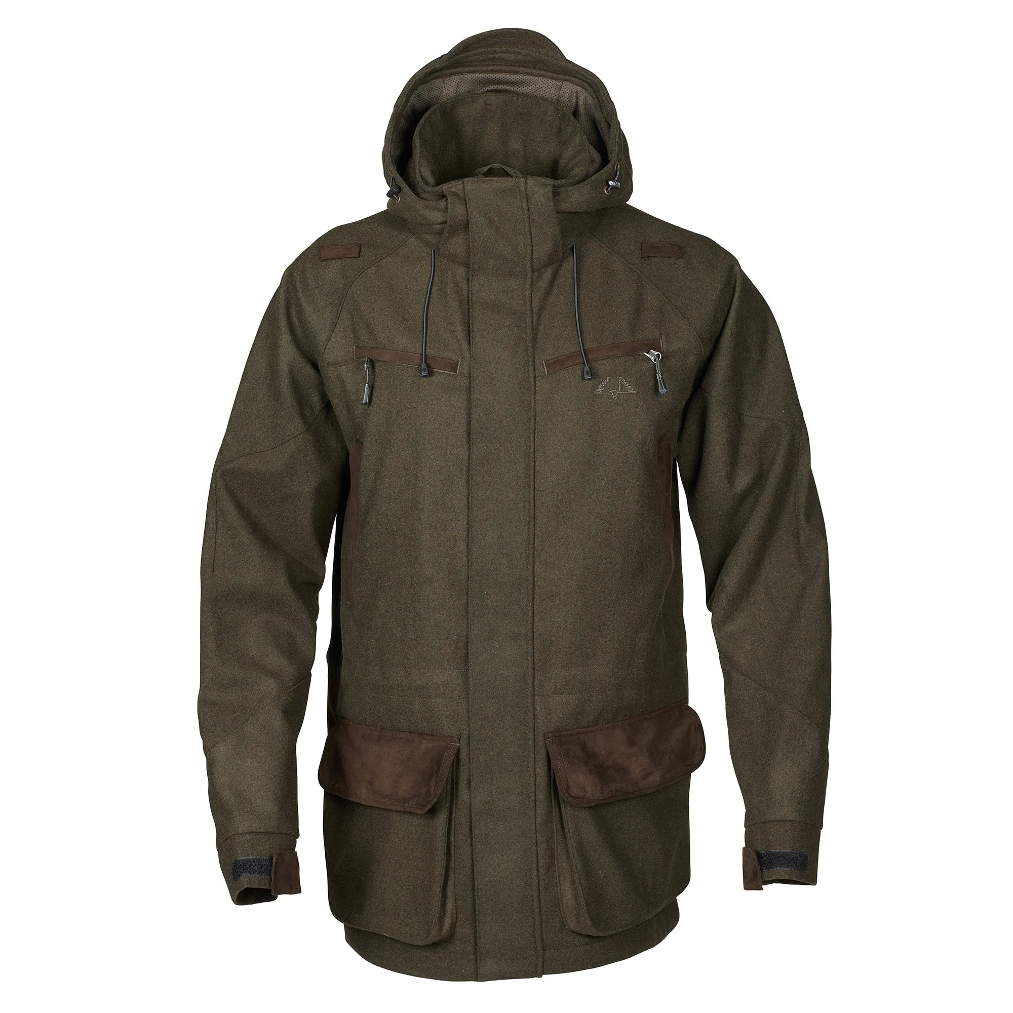 Swedteam Titan Loden Long Hunting Jacket Men Dark Olive
