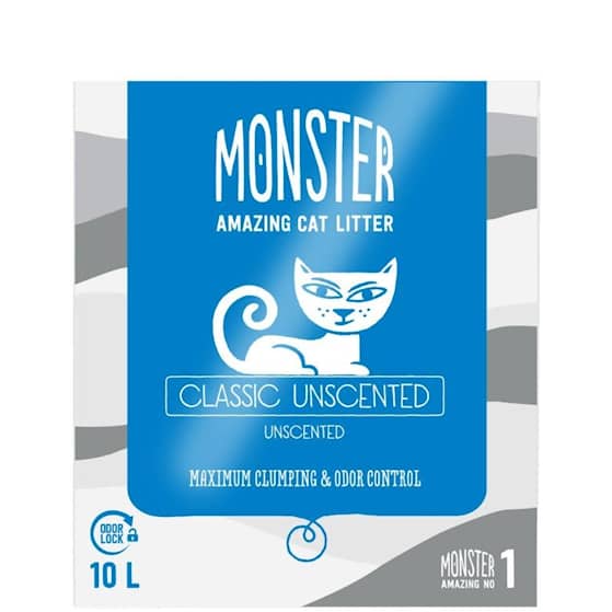 Monster Unscented Kissanhiekka 10 L