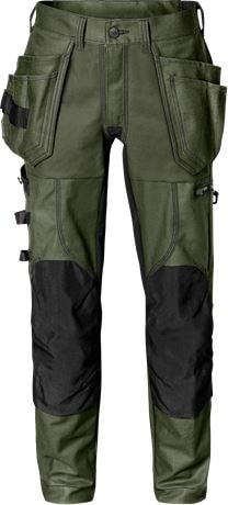 Fristads Byxa Hantverk Stretch 2604 FASG Militärgrön/Svart C50