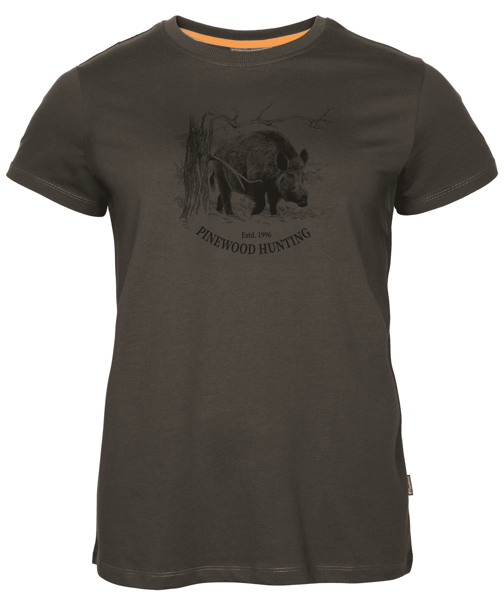 Pinewood Wild Boar T-Shirt Dam Suede Brown S