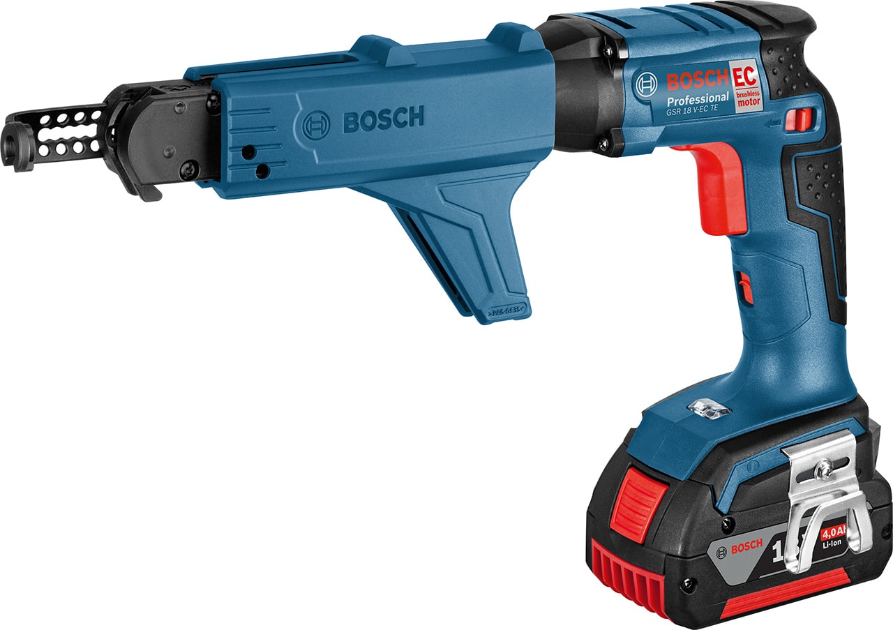 Bosch GSR 18Vecte 2X4A Ma55 L-Box Schrauber
