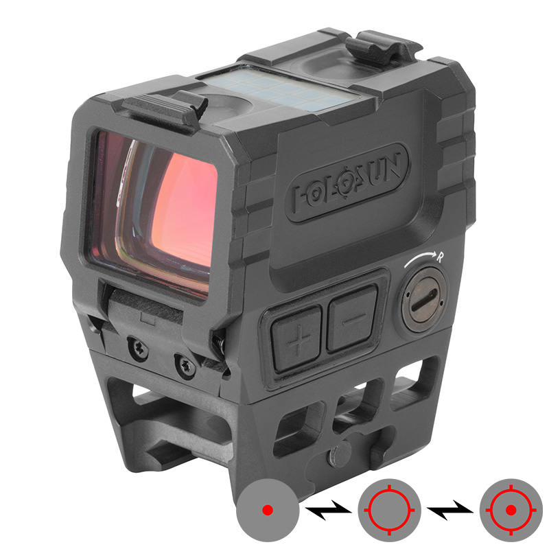 HOLOSUN AEMS RD, 7075 Aluminum/Solar/Circle Dot/Red