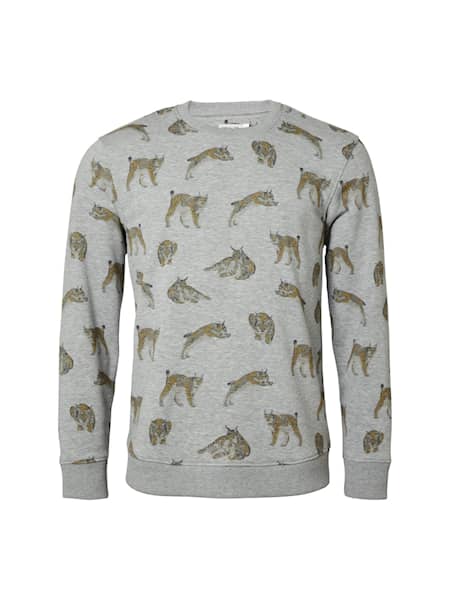 Chevalier Wildcat Sweatshirt Miesten Lynx Grey Melange