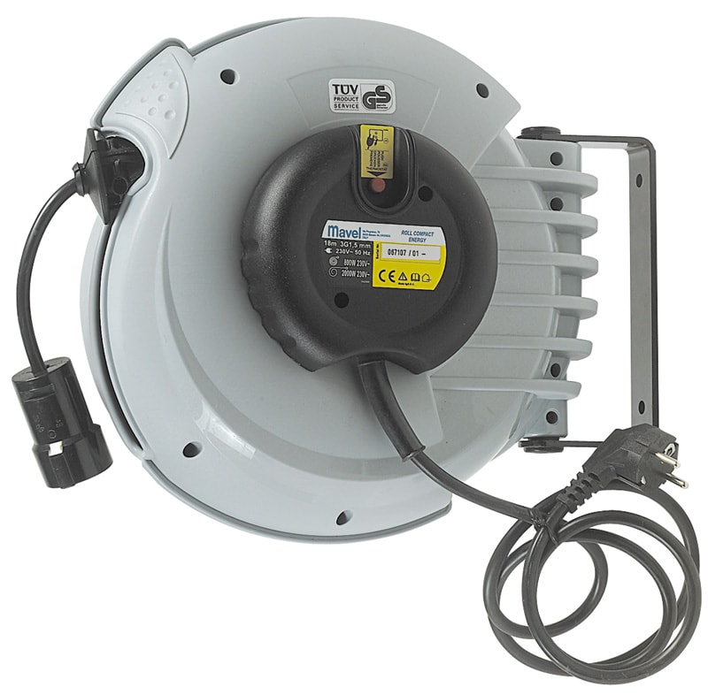 Mavel Kabeltromle Væg Roll Compact 220/18-GR 1-faset