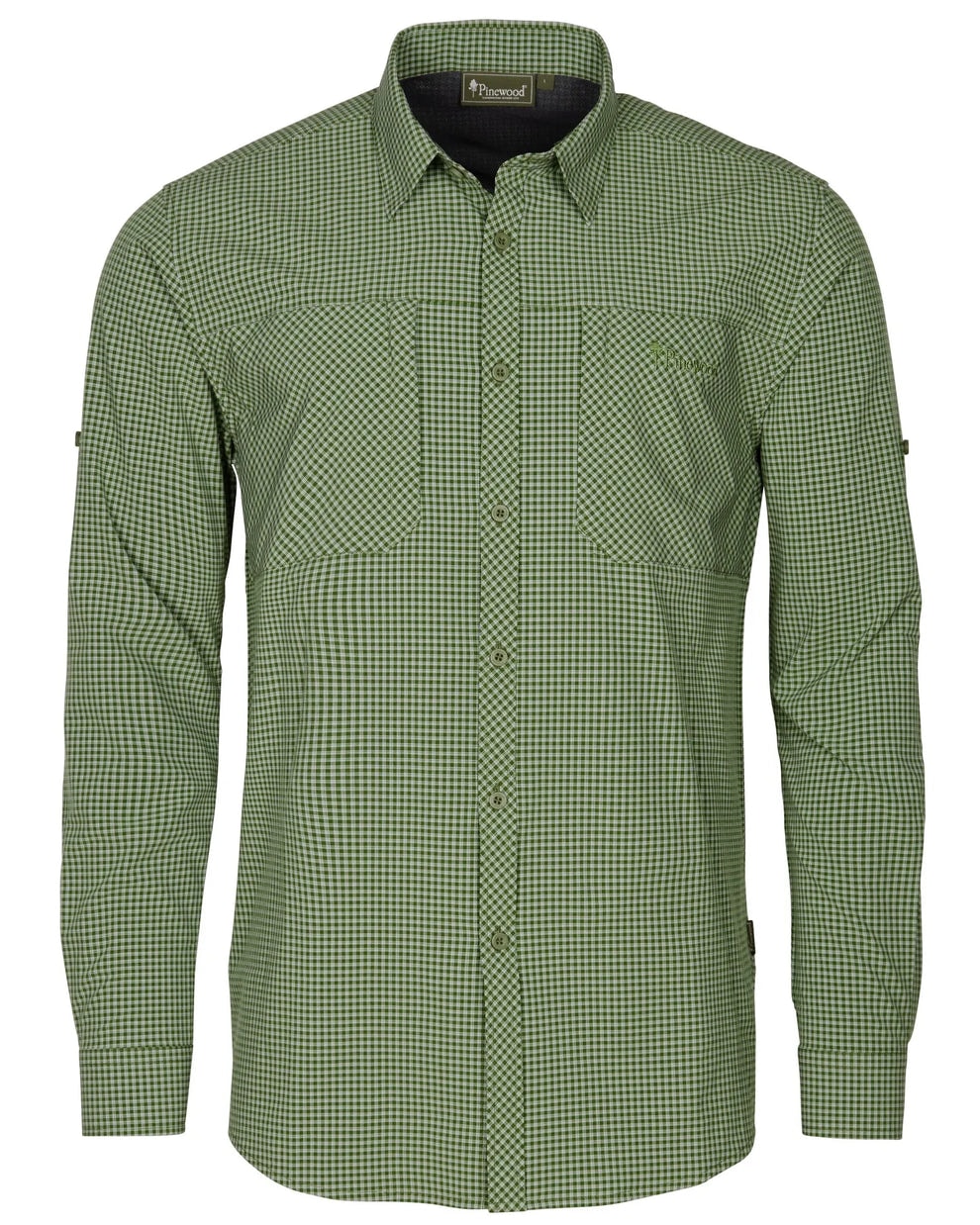 Pinewood InsectSafe Långarmad Skjorta Herr Pine Green/Offwhite