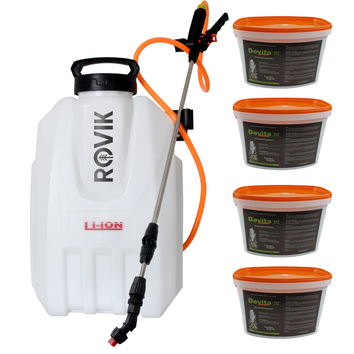 Viltskyddspaket Devita med ryggspruta