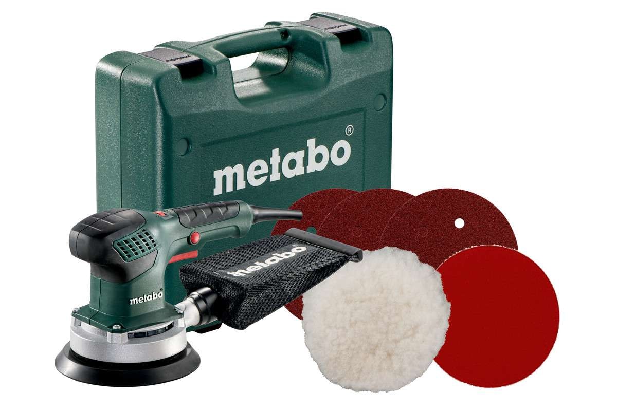 Metabo Epäkeskohiomakone SXE 3150 Set, tarrapaperit 25 kpl