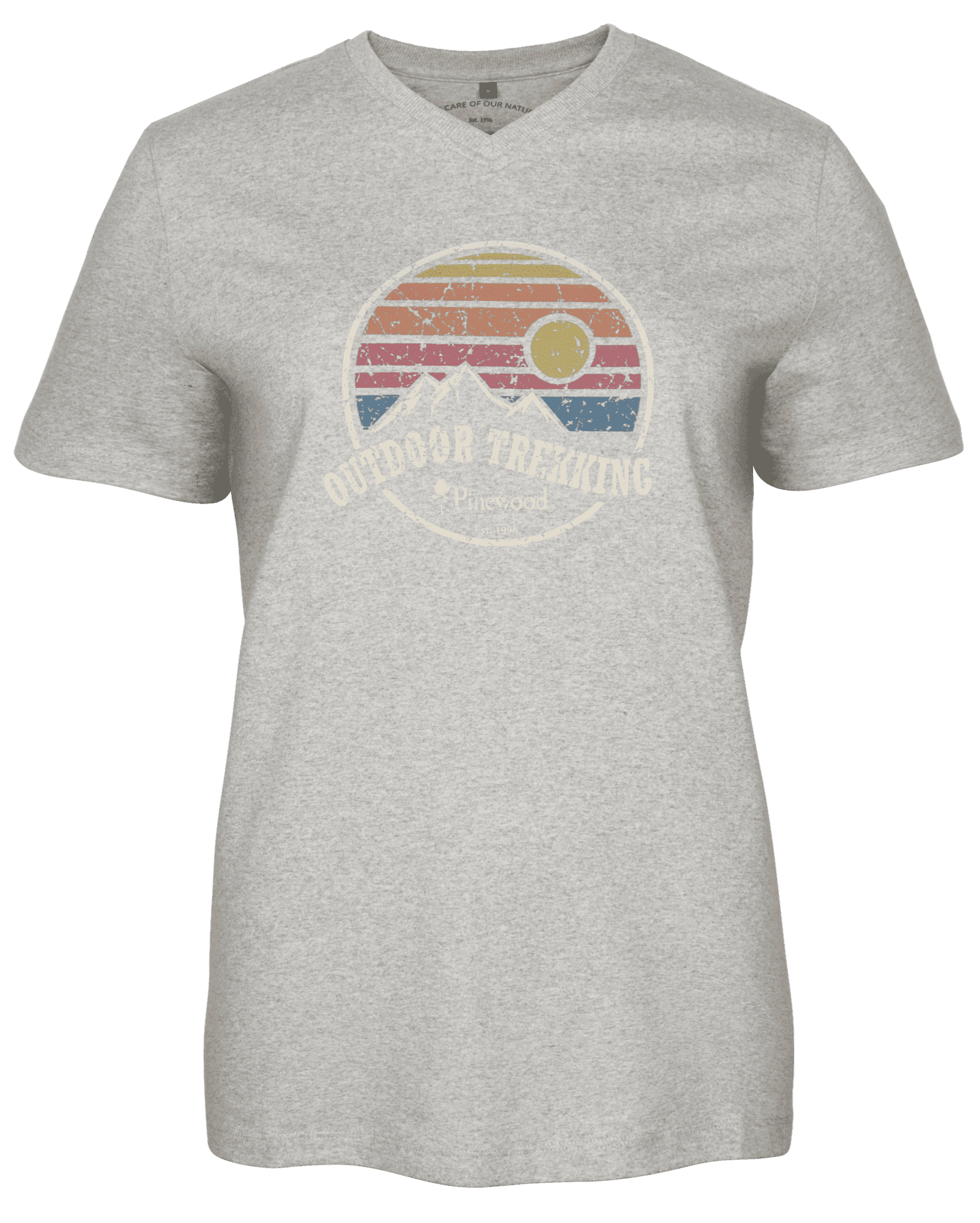 Pinewood Finnveden Recycled Outdoor T-Shirt Dam Light Grey Melange