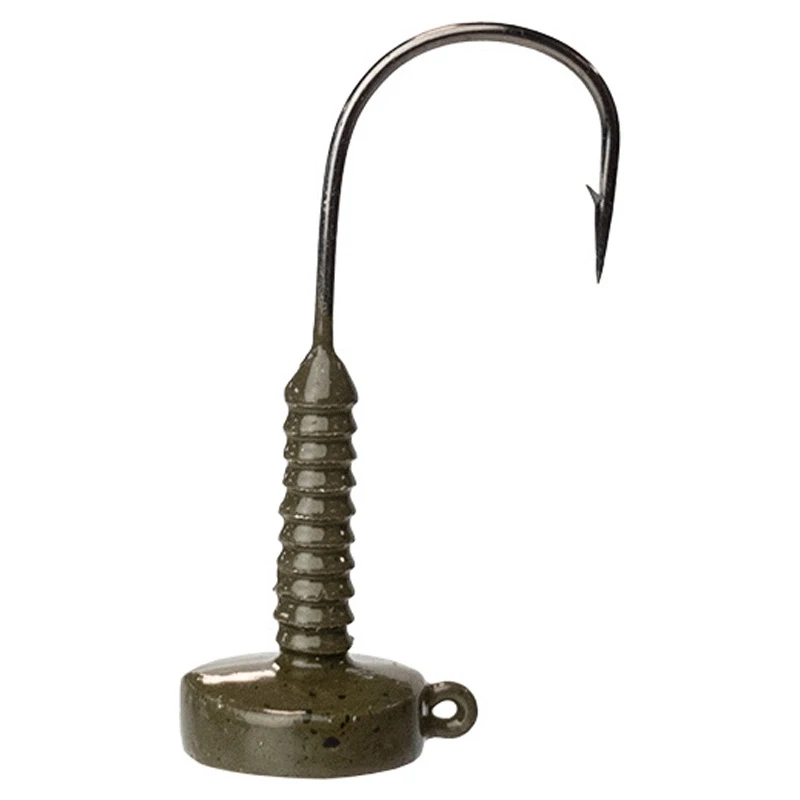 Lunker City Ned Head #2/0 Green Pumpkin 3-pack