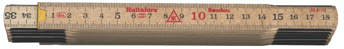 Hultafors Meterstokk 59 tre, mm