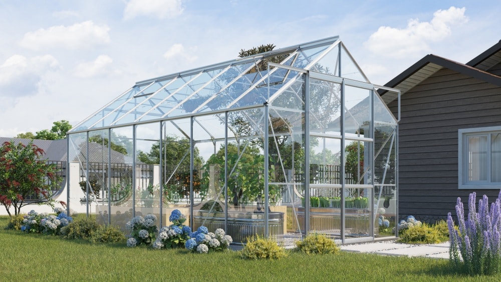 Vitavia Växthus Uranus 11,5 kvm med Sockel