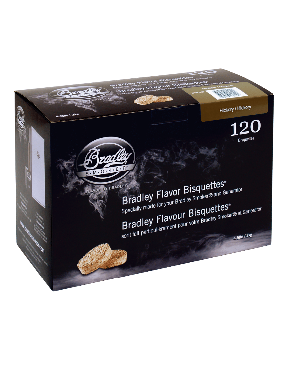 Bradley Briketter Hickory 120-pak