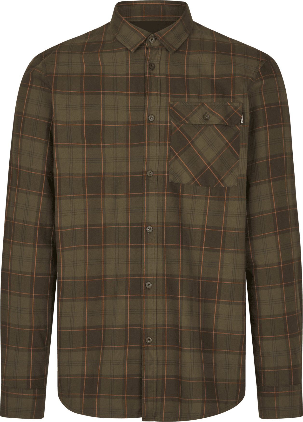 Seeland Glen Flannel shirt Men Pine Green/Dark Navy Check