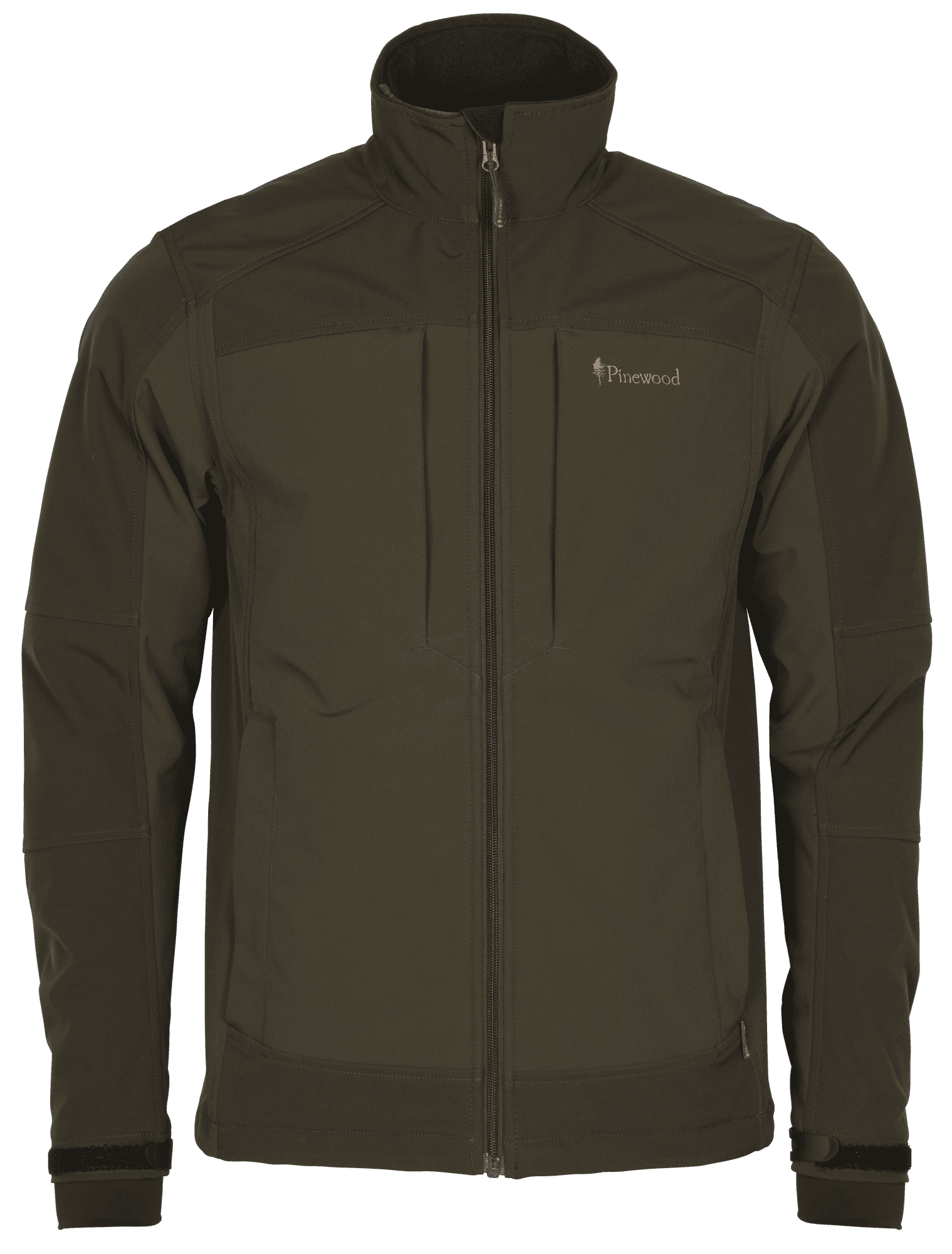 Pinewood Småland Stretch Shell Jacka Herr Dark Olive/Suede Brown
