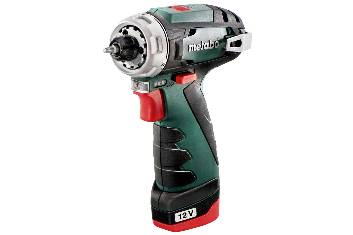 Metabo Ruuvinväännin PowerMaxx BS Basic 12V, 2 x 2,0Ah akut & laturi LC 40