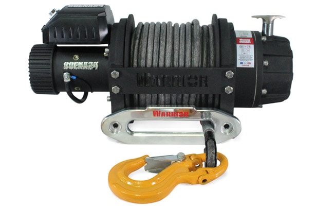 Warrior Winches EN 8000 kg vinsj, 24V Armortek Extreme syntetisk