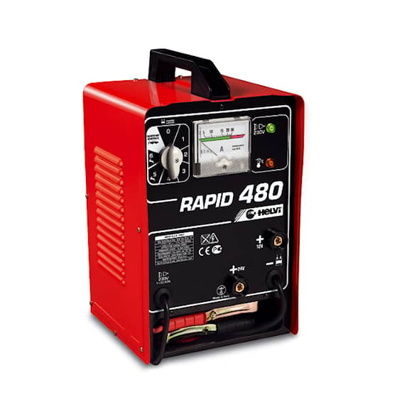 Helvi Batterieladegerät mit Starthilfe Rapid 480 12/24V 55A.