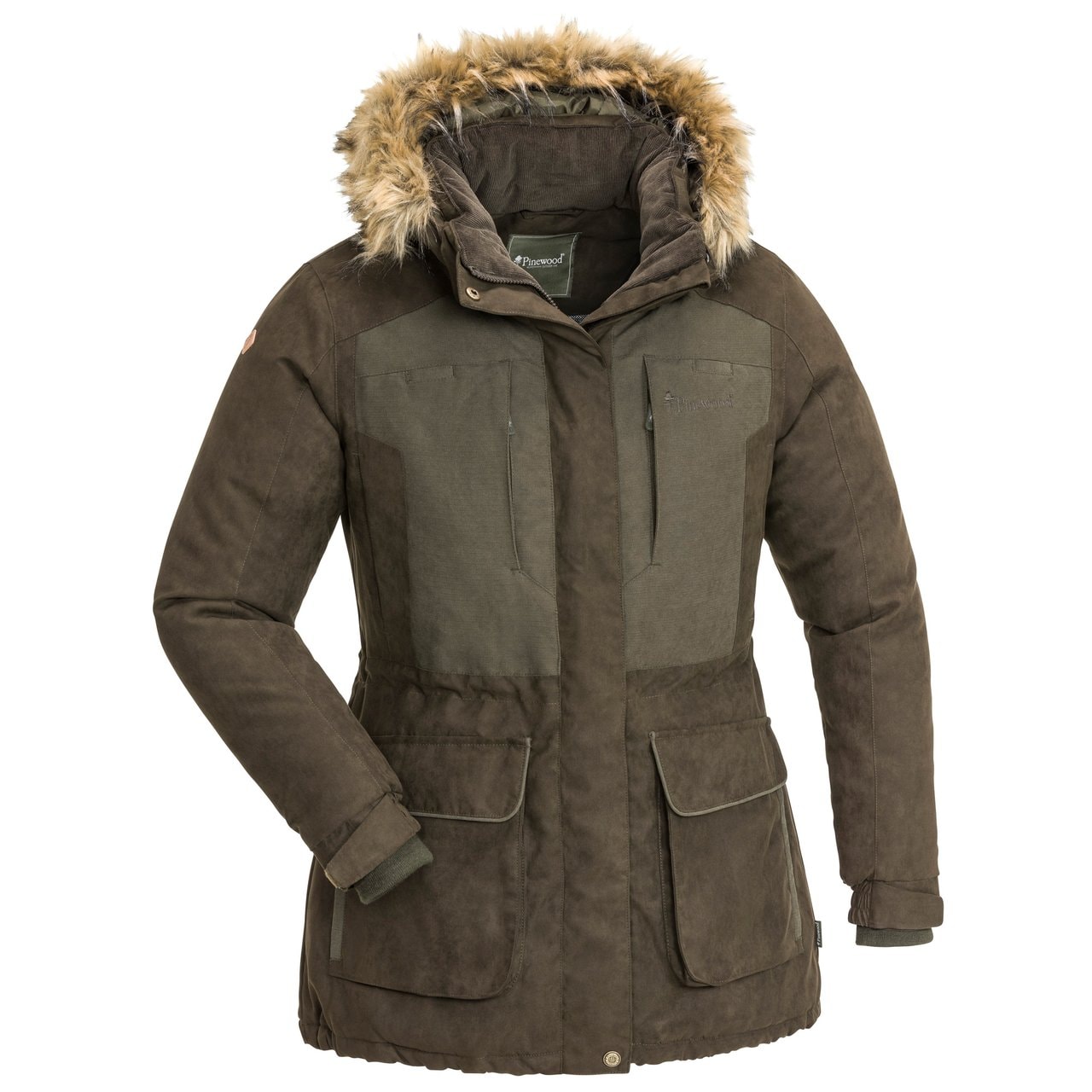 Pinewood Abisko 2.0 jacka Suede Brown Dam S -