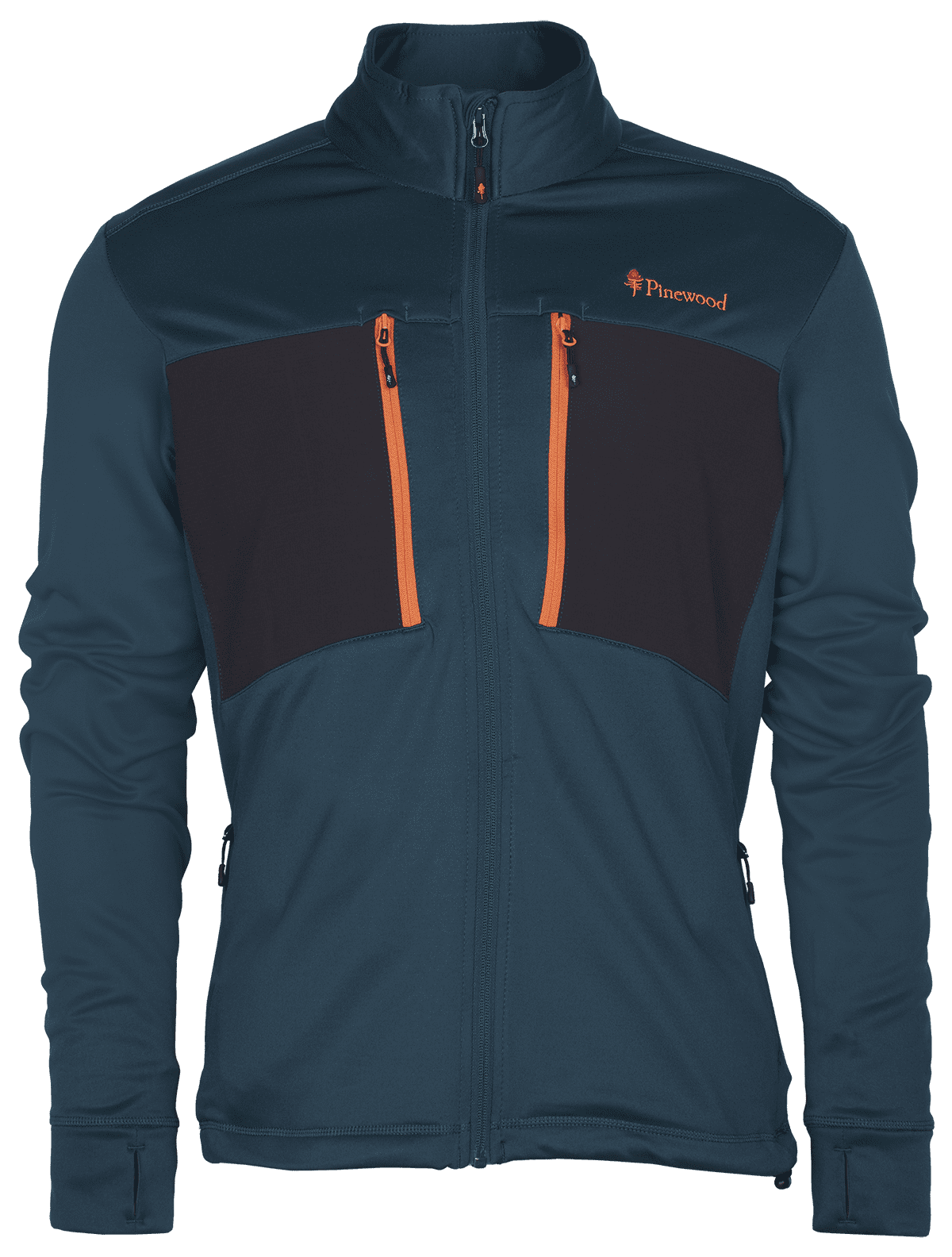 Pinewood Abisko Power Fleecejacka Herr Dark Atlantic Blue