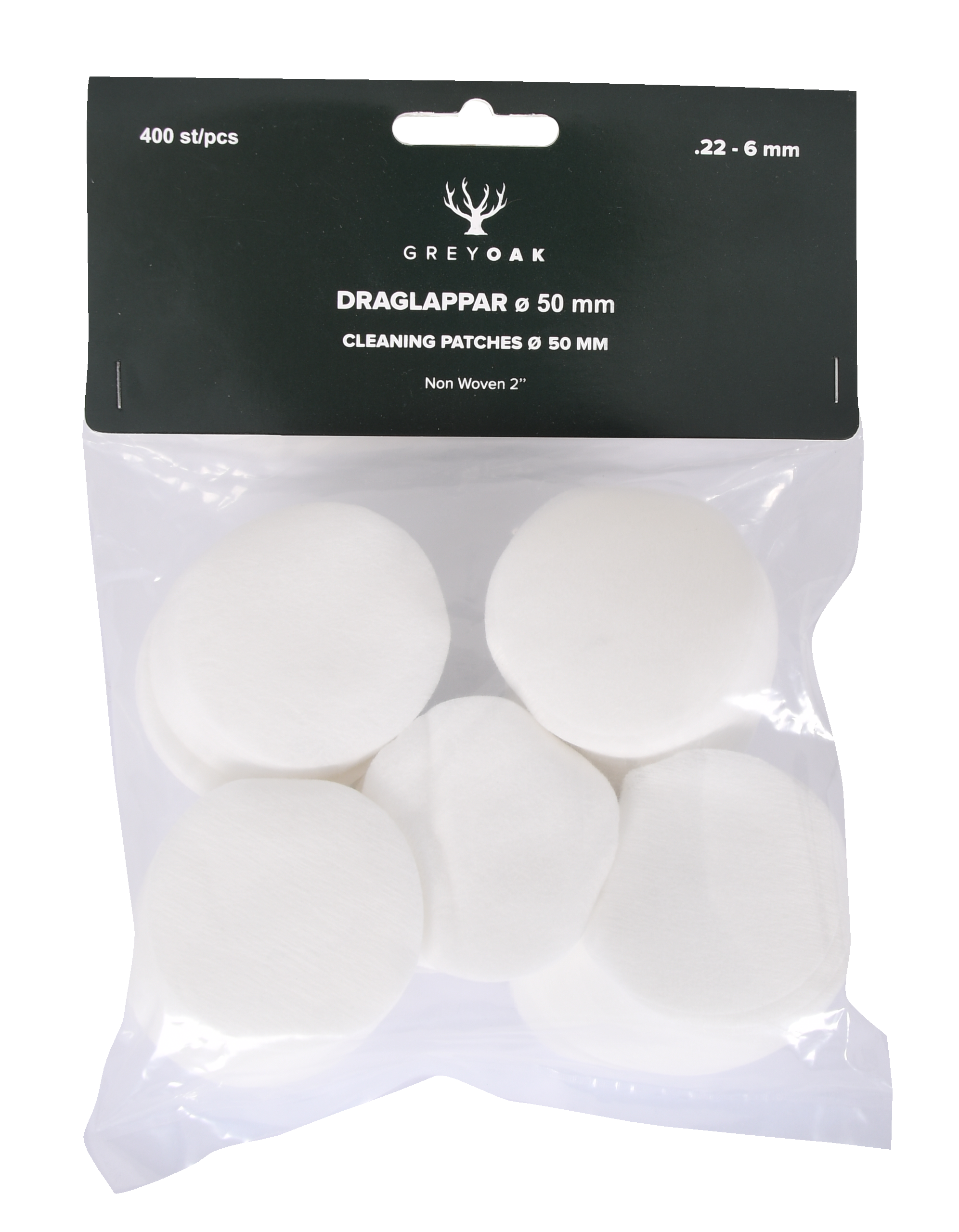 Grey Oak Puhdistuslaput 400 kpl 0.22-6 mm