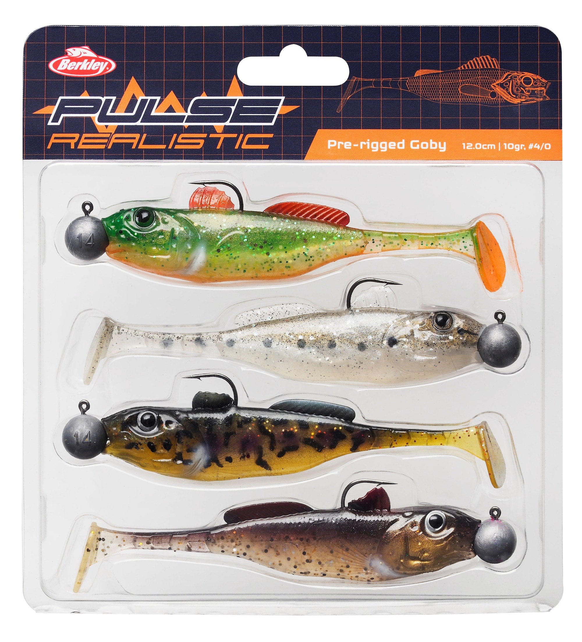 Berkley Betessortiment Pulse Realistic Goby 12cm 4st