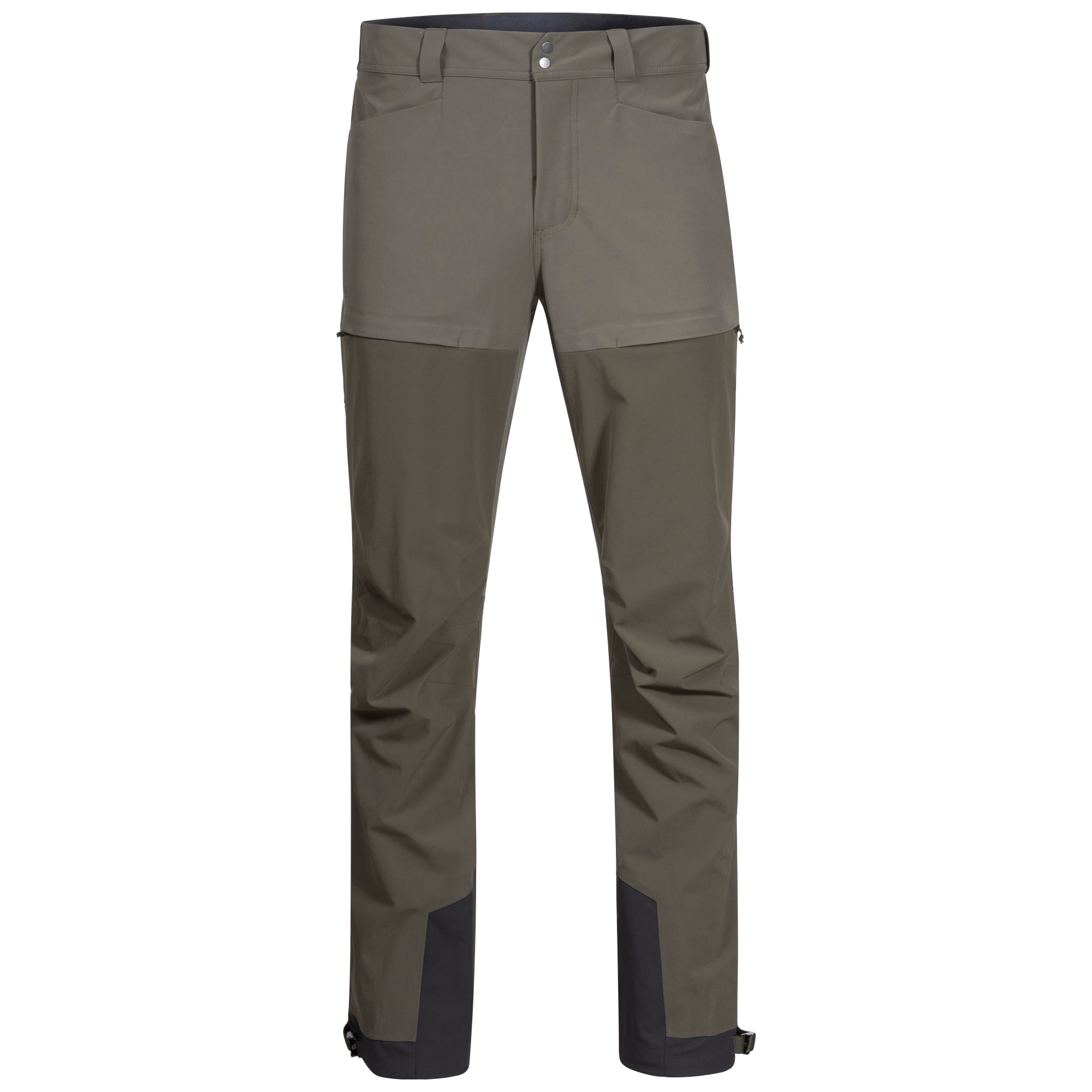 Bergans Bekkely Hybrid Housut Miehet Dark Green Mud / Green Mud S -