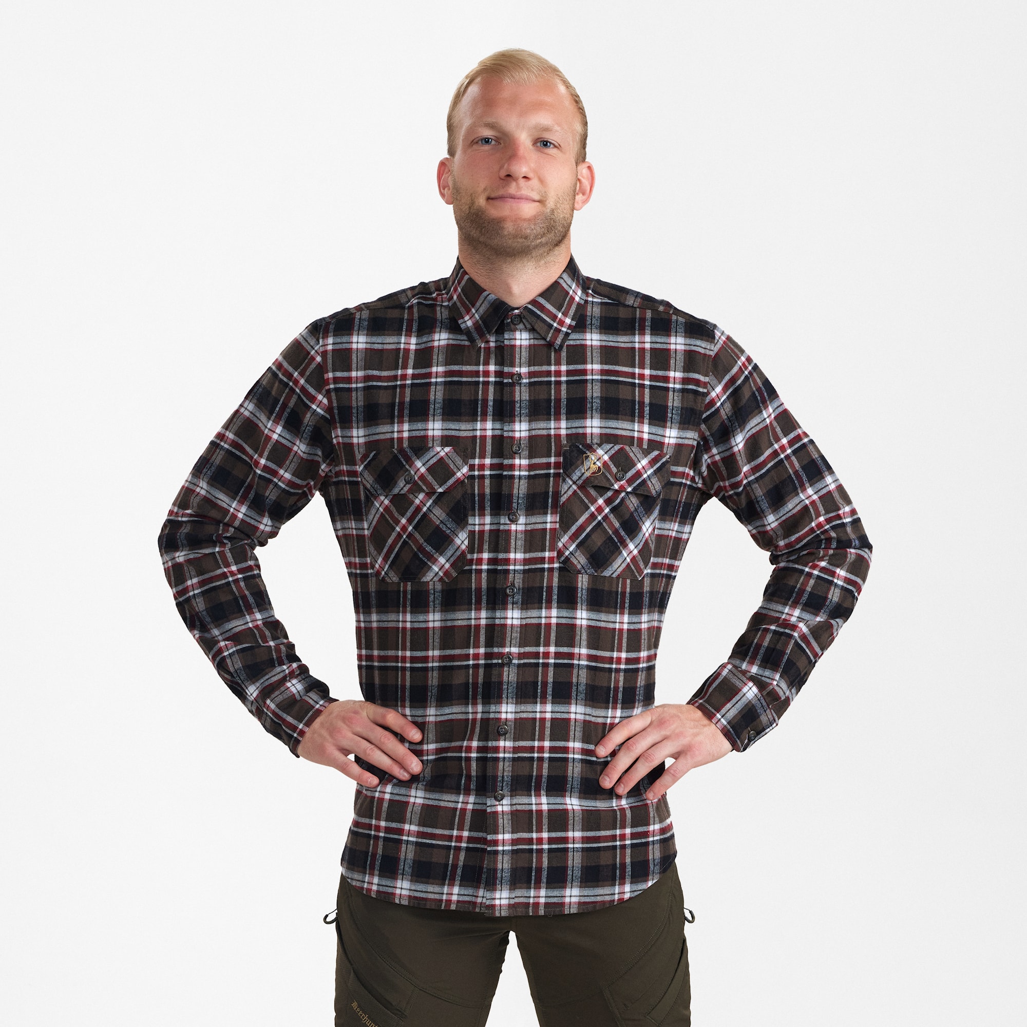 Deerhunter Nathan skjorta Herr Brown Check 45/46 -