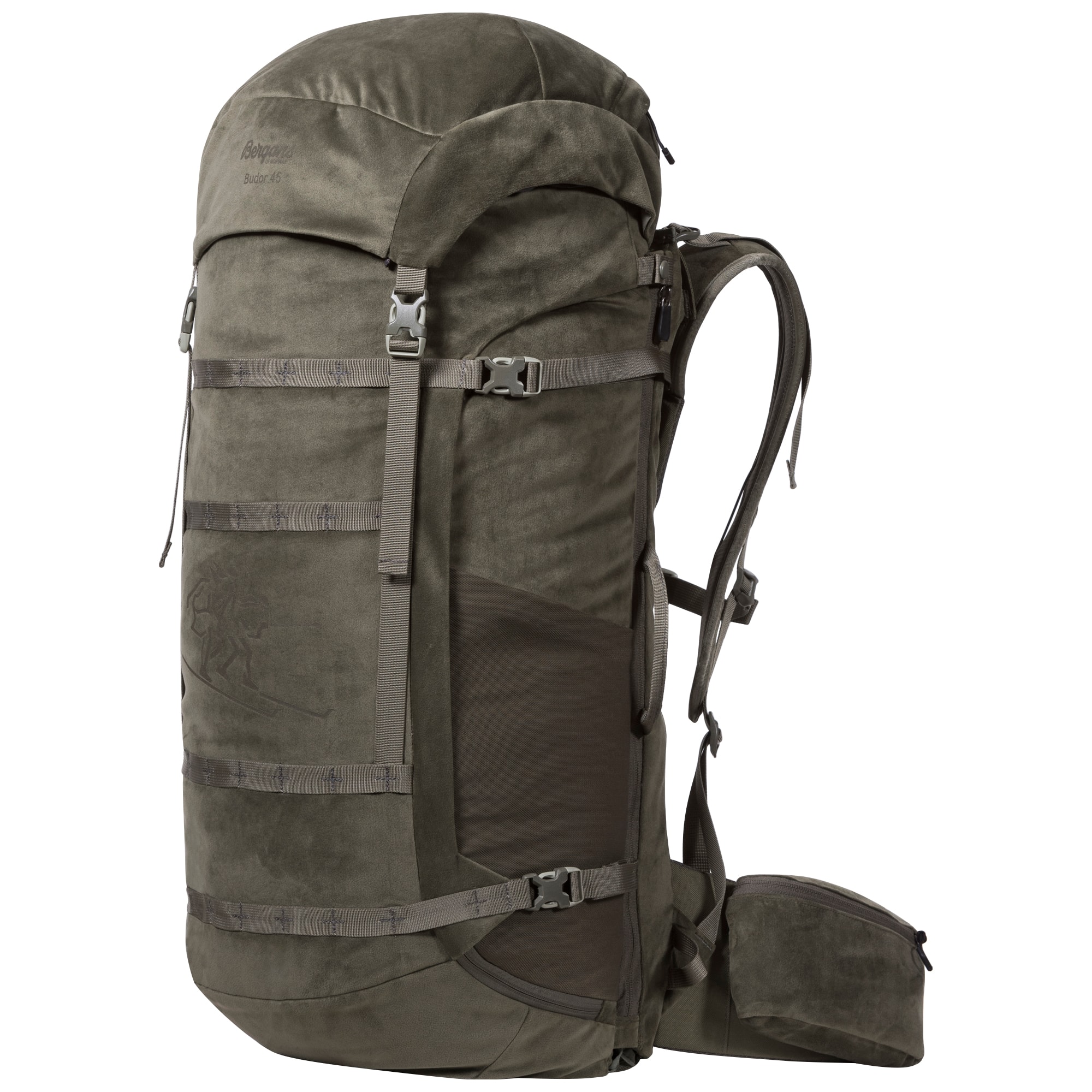 Bergans Budor V2 45 GreenMud 45  Green Mud