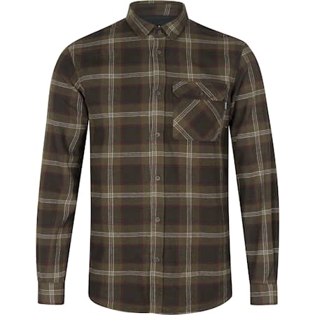 Seeland Glen Flanellskjorta Pine Green Check