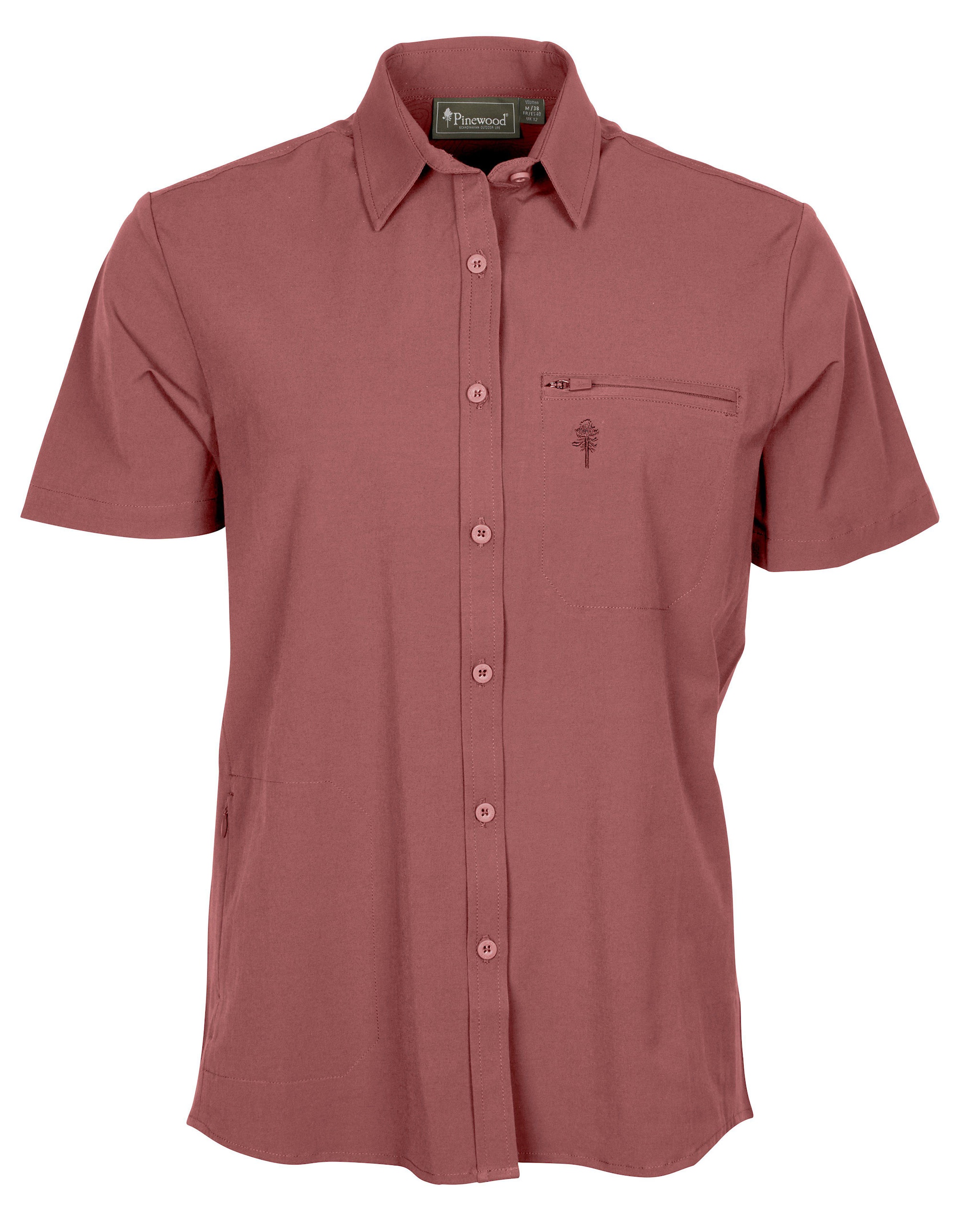 Pinewood Everyday Travel Kortarmad Skjorta Dam Rusty Pink